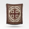 Non Nobis Domine Jerusalem Cross Blanket
