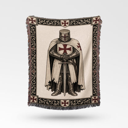 CalmNestStyle Order of Saint John Hospitaller Knight Woven Blanket jacquard woven blanket