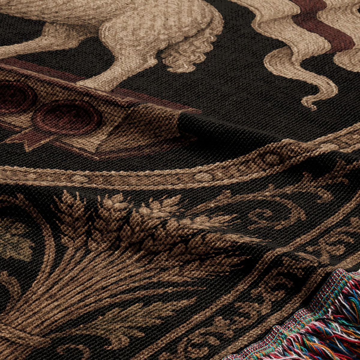 CalmNestStyle Ecclesiastical Majesty Woven Blanket jacquard woven blanket