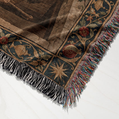 CalmNestStyle The Adoration of the Magi jacquard woven blanket