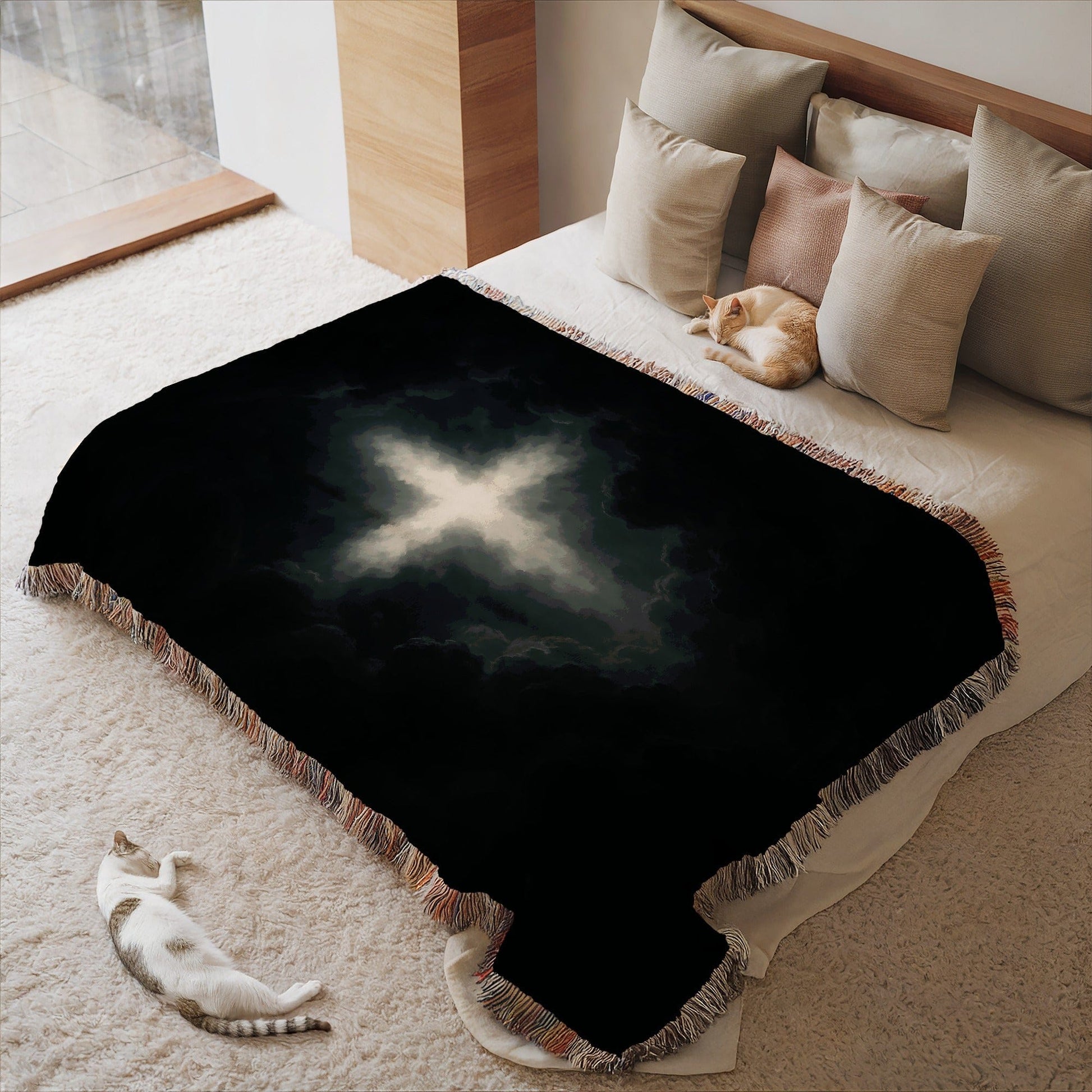Dramatic Cloud Patterned Blanket for Cozy Comfort