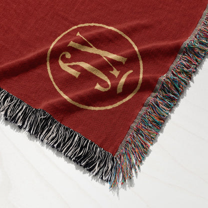 CalmNestStyle Mandylion Holy Face of Christ Flag Woven Blanket jacquard woven blanket