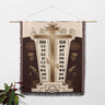 Orthodox Cross Above Skull with Text Symbols Design Orthodox Woven Blanket