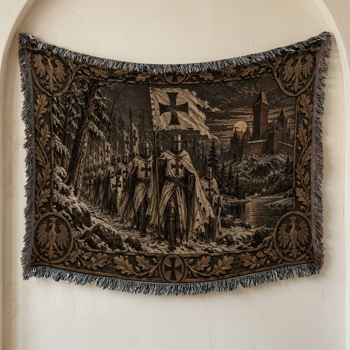 MyDesigns Teutonic Knights – The Winter March jacquard woven blanket