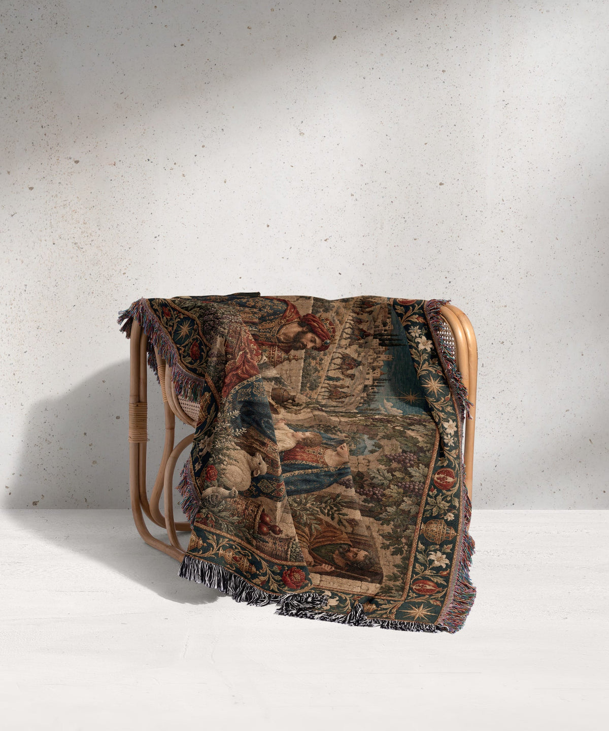 CalmNestStyle The Three Kings jacquard woven blanket