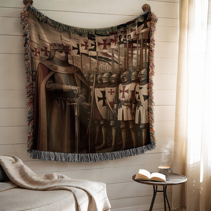 Medieval Knight and Soldiers Wall Hanging Tapestry