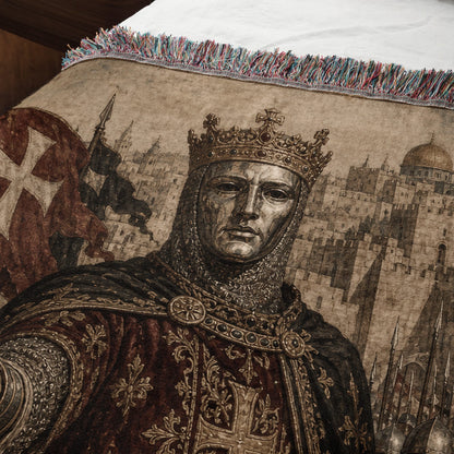 CalmNestStyle Baldwin IV with Templars and Hospitallers jacquard woven blanket