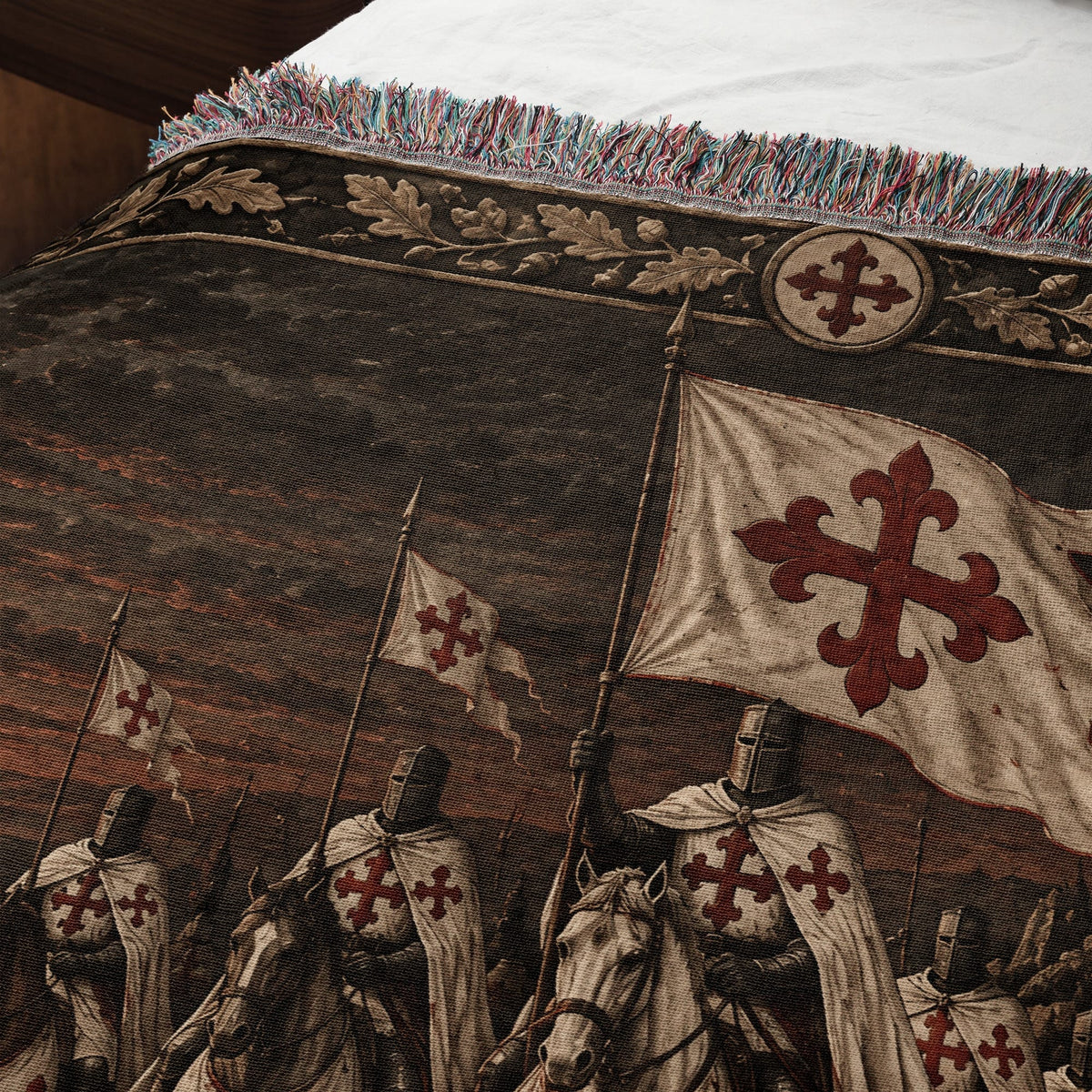 MyDesigns Order of Calatrava I Before the Castle Walls jacquard woven blanket