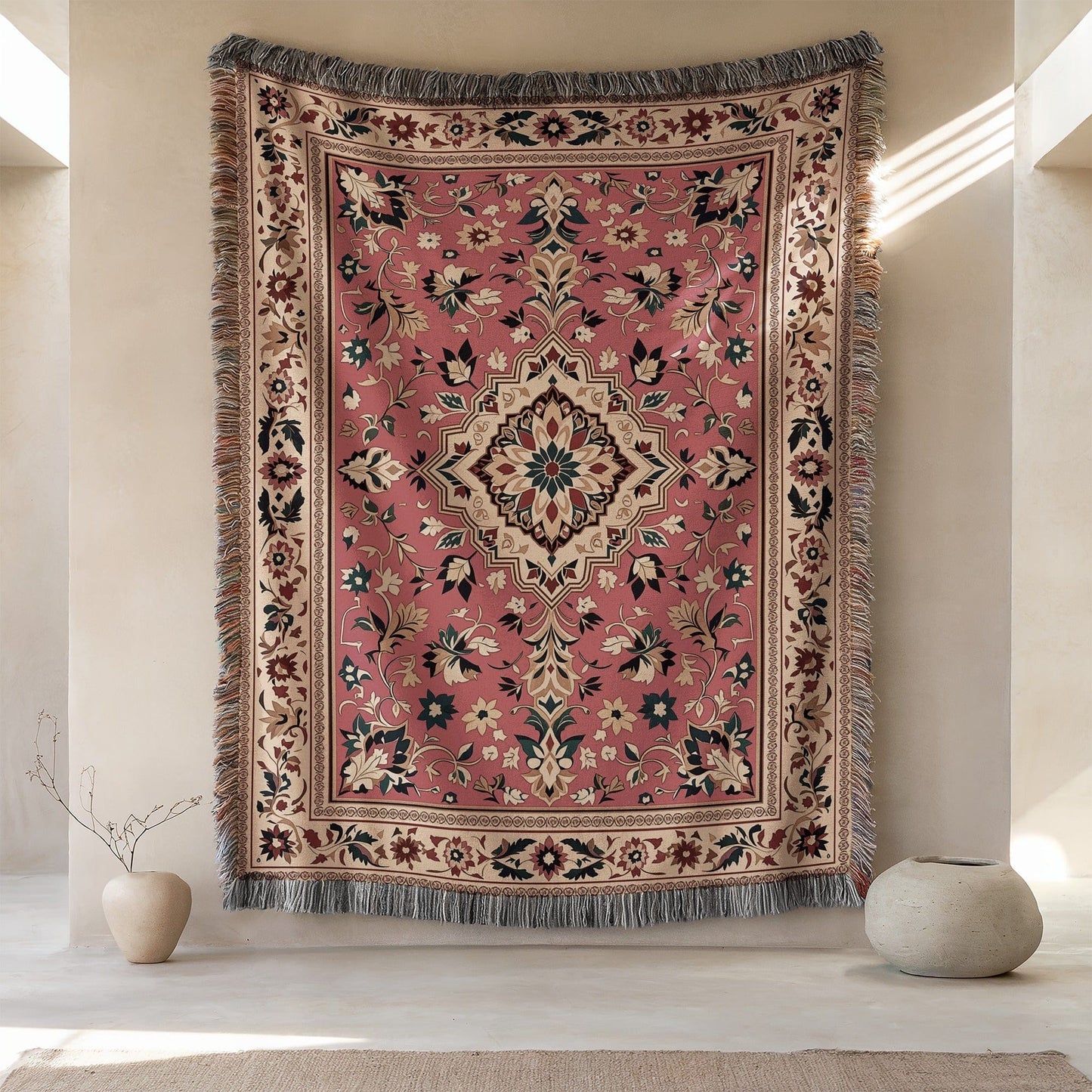 Elegant Floral Design Decorative Tapestry Product