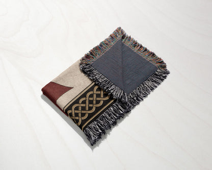 MyDesigns Medieval Tapestry Blanket – Calatrava & Crusader Orders Woven Throw jacquard woven blanket