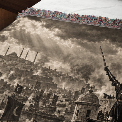 CalmNestStyle Knights of Malta Defending the Bastion Woven Blanket jacquard woven blanket