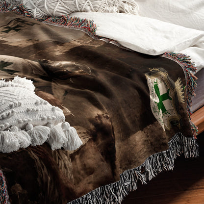MyDesigns Saint Lazarus I The Hospitaller's Work at Jerusalem jacquard woven blanket