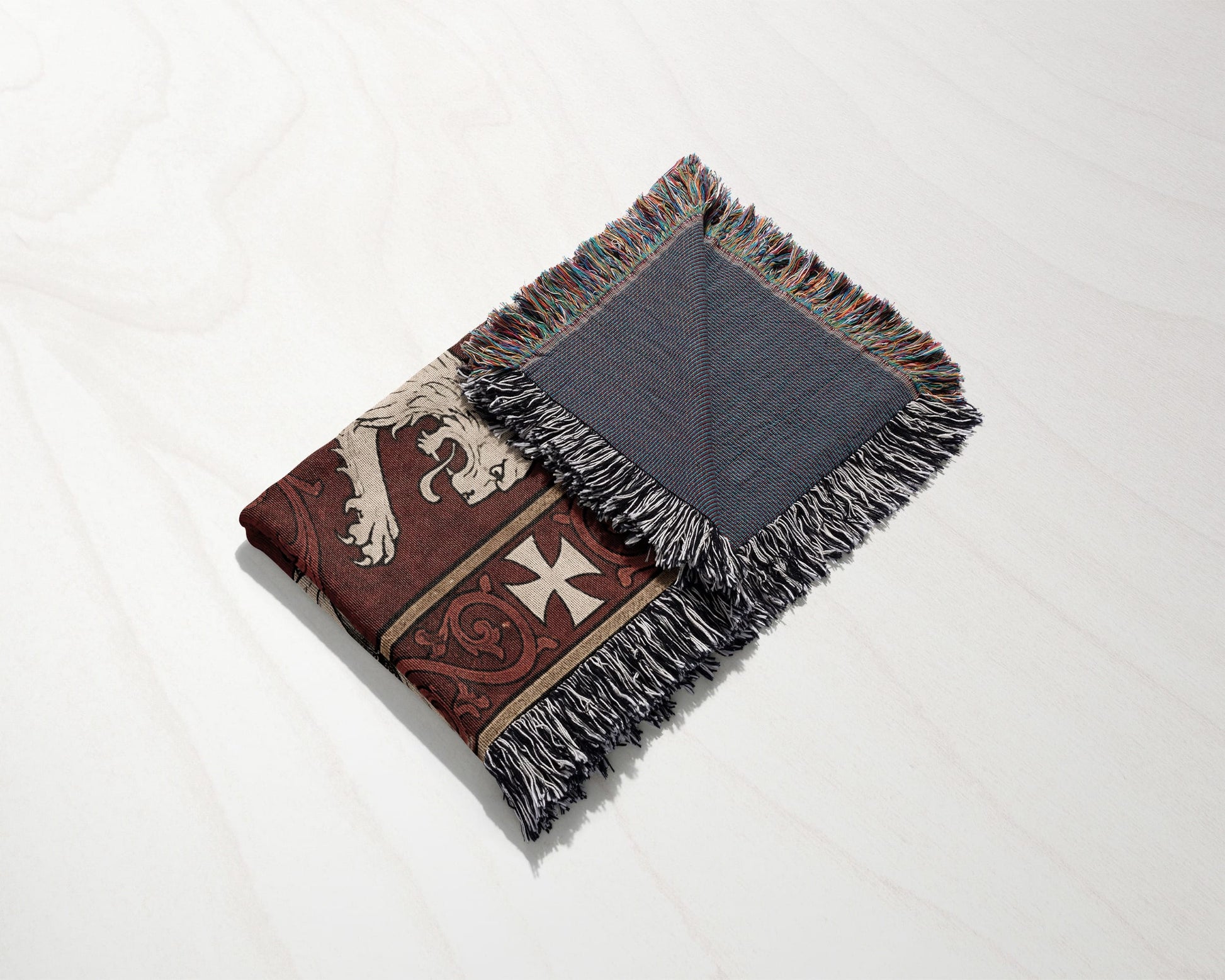 MyDesigns Medieval Wall Hanging – Templar Knight Duel Woven Blanket jacquard woven blanket