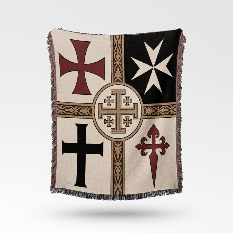 CalmNestStyle Ancient Orders Templa Woven Blanket jacquard woven blanket