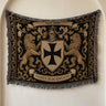 Templar Two Lions Woven Blanket I Name & Est. Date