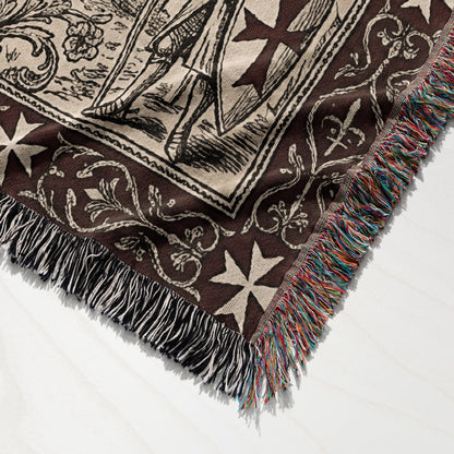 CalmNestStyle Hospitaller Order Fides Caritas Unitas Knights Woven Blanket jacquard woven blanket