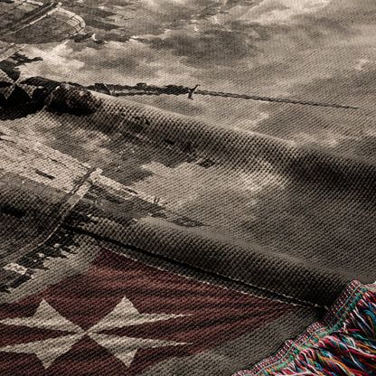 CalmNestStyle Knights of Malta Defending the Bastion Woven Blanket jacquard woven blanket