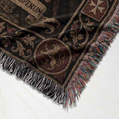 CalmNestStyle Great Siege of Malta Hospitaller Woven Blanket jacquard woven blanket