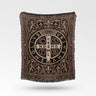 Sacred Benedict Medal Christian Heritage Woven Blanket