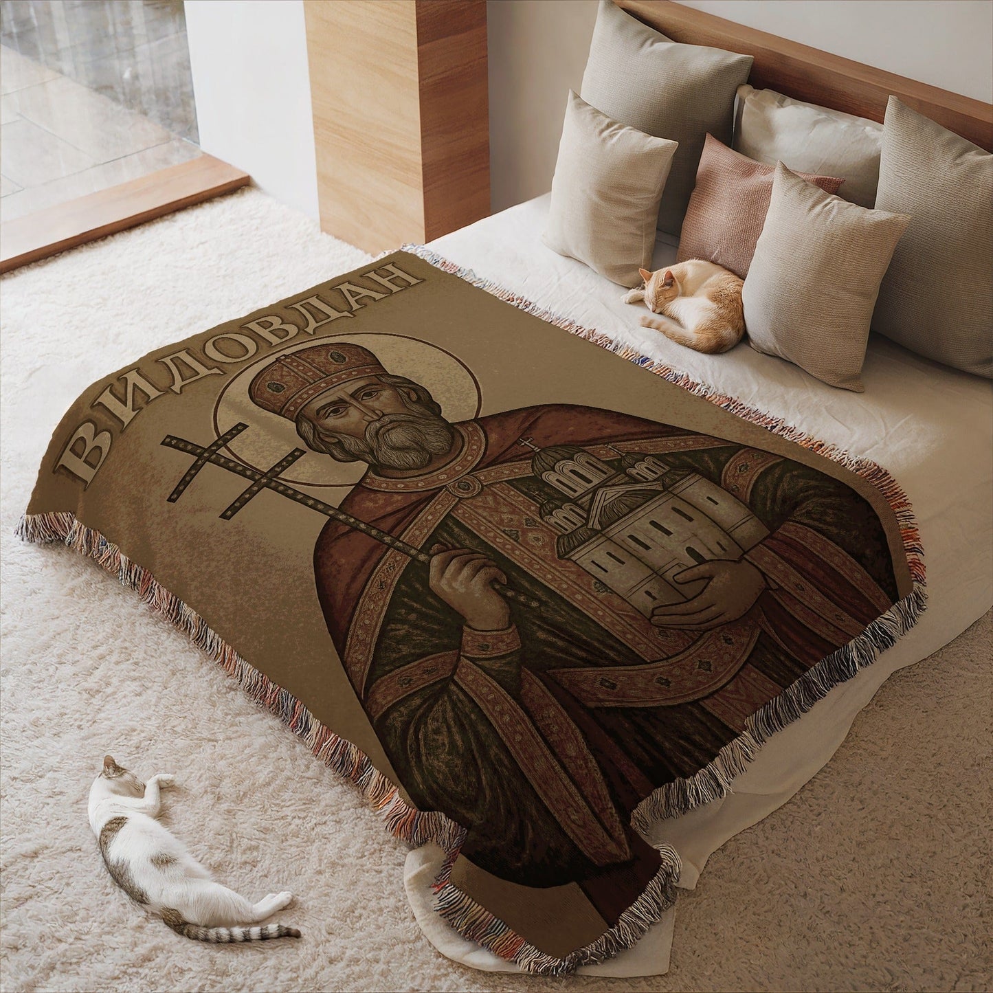 Religious Art Design Cozy Blanket