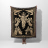 Golden Ascent Art Deco Woven Blanket