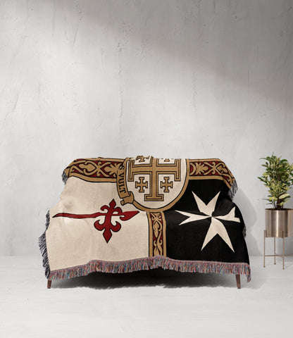 MyDesigns Ancient Orders I Deus Vult jacquard woven blanket