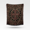 Ornate Benedictine Cross Woven Blanket