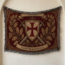 Templar Crossed Swords Woven Blanket I Name & Est. Date