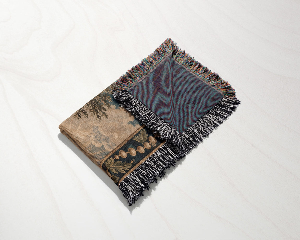 CalmNestStyle Our Lady of Fatima jacquard woven blanket