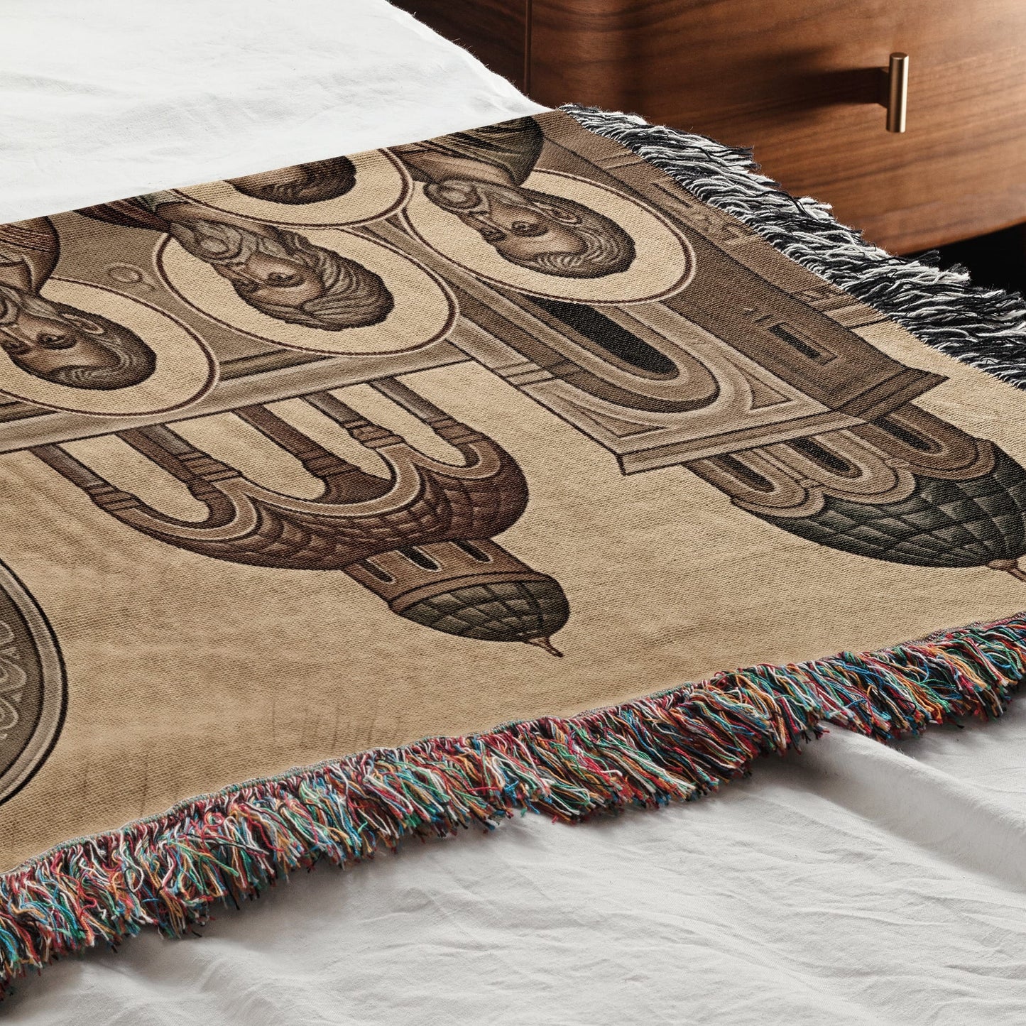 MyDesigns Holy City Last Supper Horizontal Tapestry - Byzantine Icon jacquard woven blanket