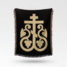 Sacred Bloom Faith Orthodox Woven Blanket