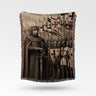 King Baldwin IV Crusade with Mask Protection Design Baldwin IV Woven Blanket