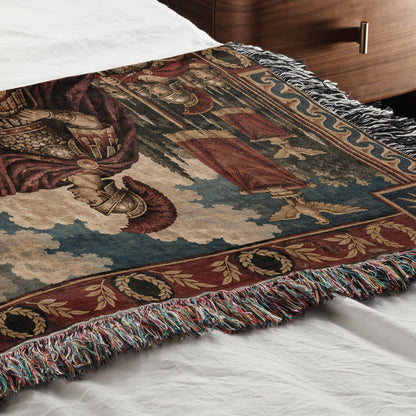CalmNestStyle Constantine In Hoc Signo Vinces jacquard woven blanket