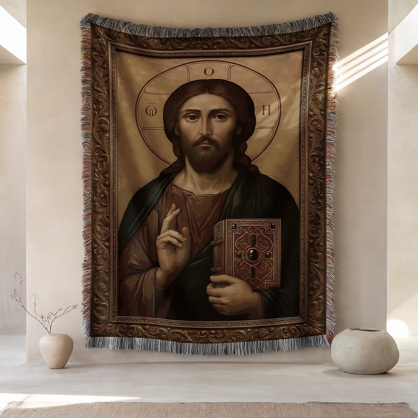 Beautiful Sacred Religious Jesus Tapestry Wall Art