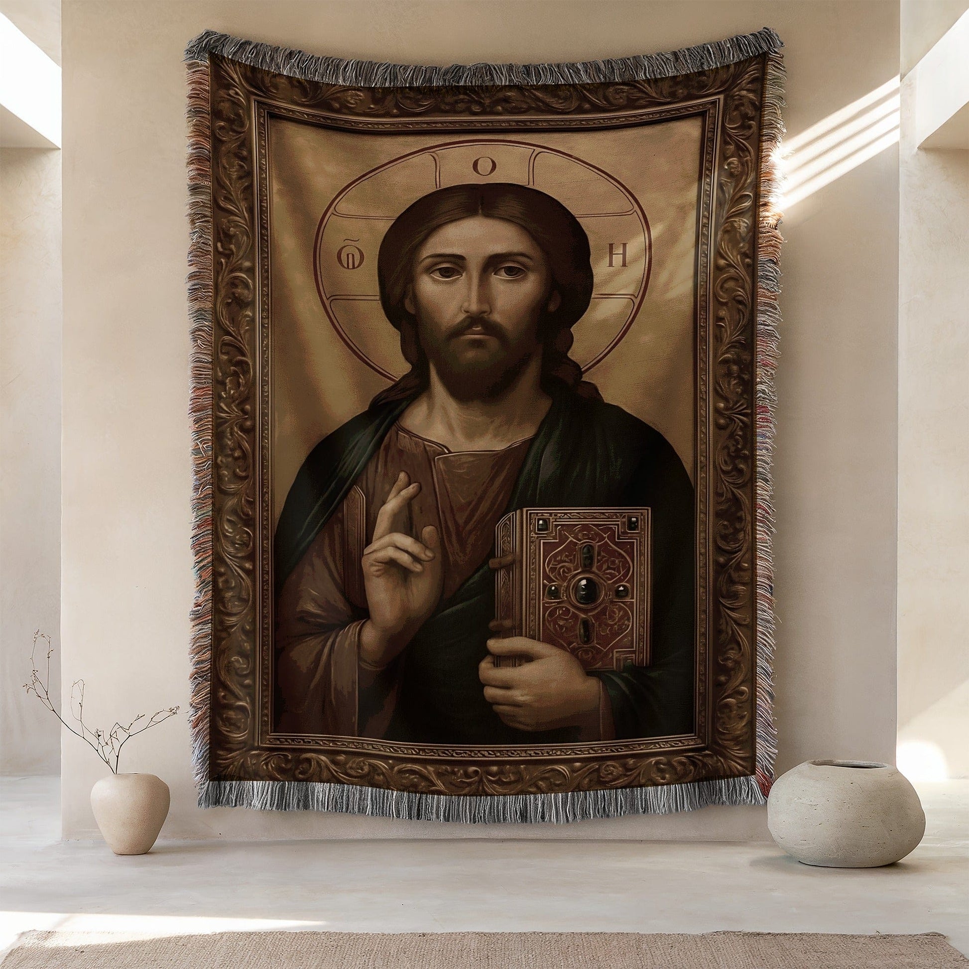 Beautiful Sacred Religious Jesus Tapestry Wall Art