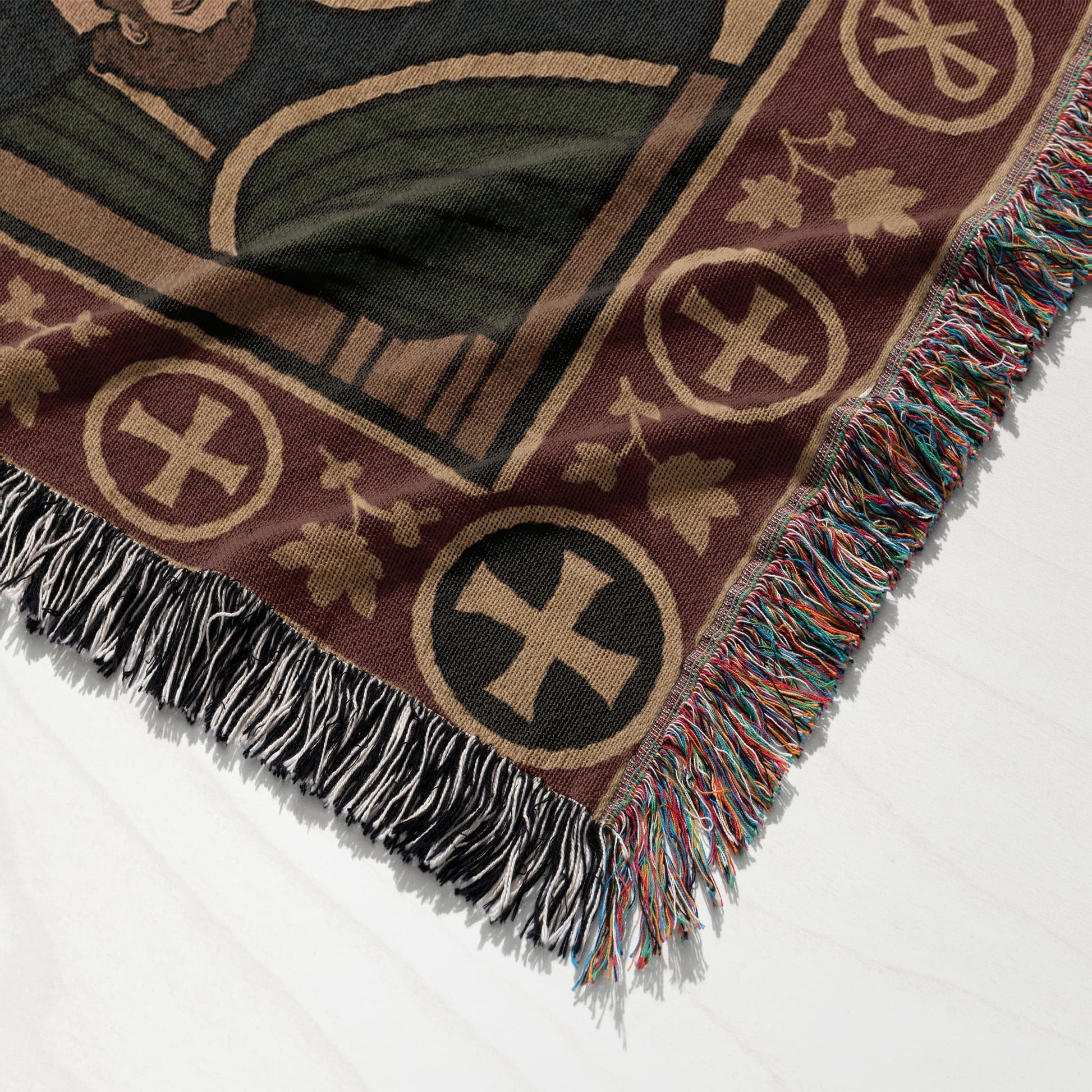 MyDesigns Last Supper Horizontal Tapestry - Byzantine Icon Woven Blanket jacquard woven blanket