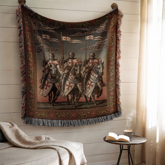 Knights Tapestry Wall Hanging Home Decor Accent