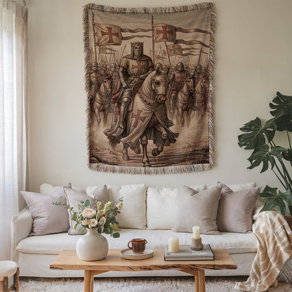 Medieval Knight Tapestry Wall Hanging Home Decor Product