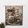 Saint George Orthodox Icon Blanket Christian Religious Home Decor