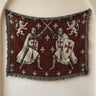 Medieval Wall Hanging – Templar Knight Duel Woven Blanket