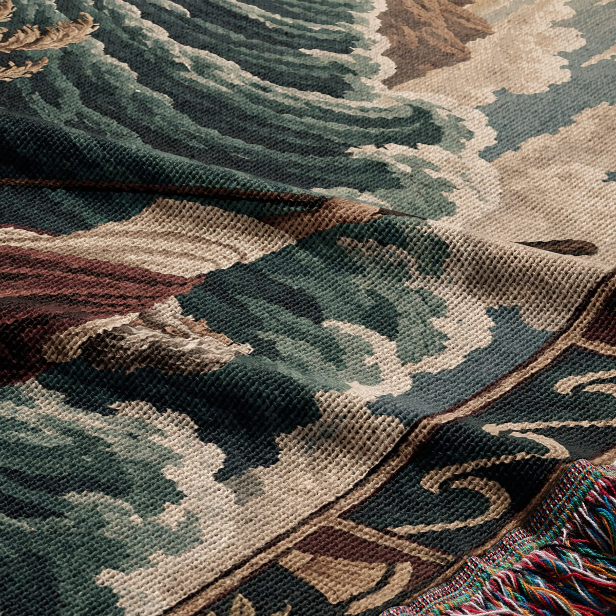 CalmNestStyle Moses Parting the Red Sea jacquard woven blanket