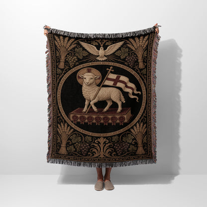 CalmNestStyle Ecclesiastical Majesty Woven Blanket jacquard woven blanket