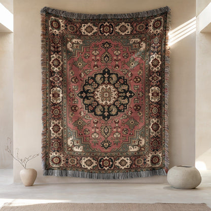 Handcrafted Persian Style Decorative Rug