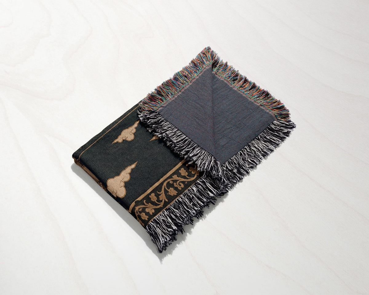CalmNestStyle Crusader Harbor Siege I Camp Before the Walls jacquard woven blanket