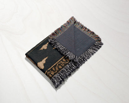 CalmNestStyle Crusader Harbor Siege I Camp Before the Walls jacquard woven blanket