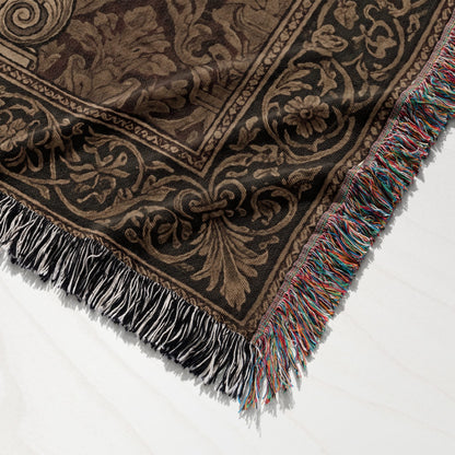 CalmNestStyle Grand Templar Heritage Woven Blanket jacquard woven blanket