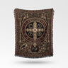 Sacred Benedict Medal Artistry Woven Blanket
