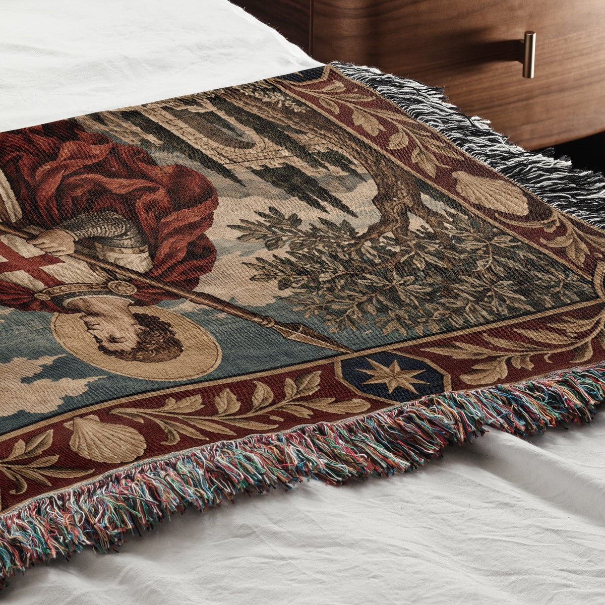 CalmNestStyle Saint George Sunset Over the Sea jacquard woven blanket
