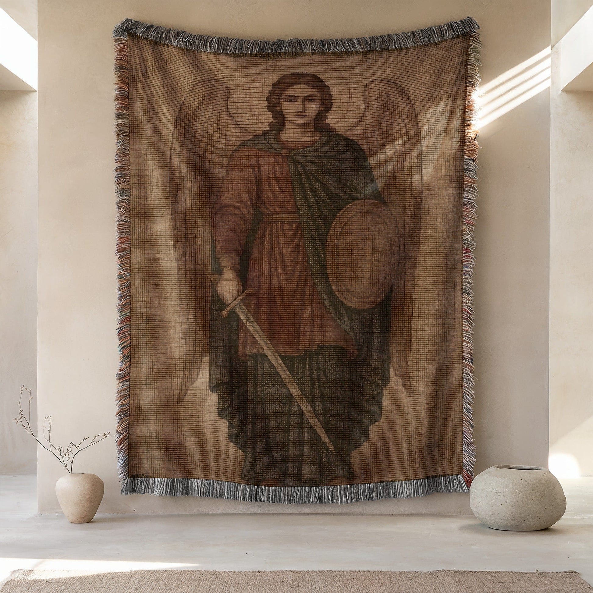 Angelic Warrior Tapestry Wall Hanging Art Decor