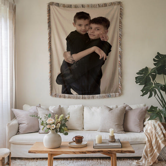 Custom Photo Throw Blanket with Personalized Design